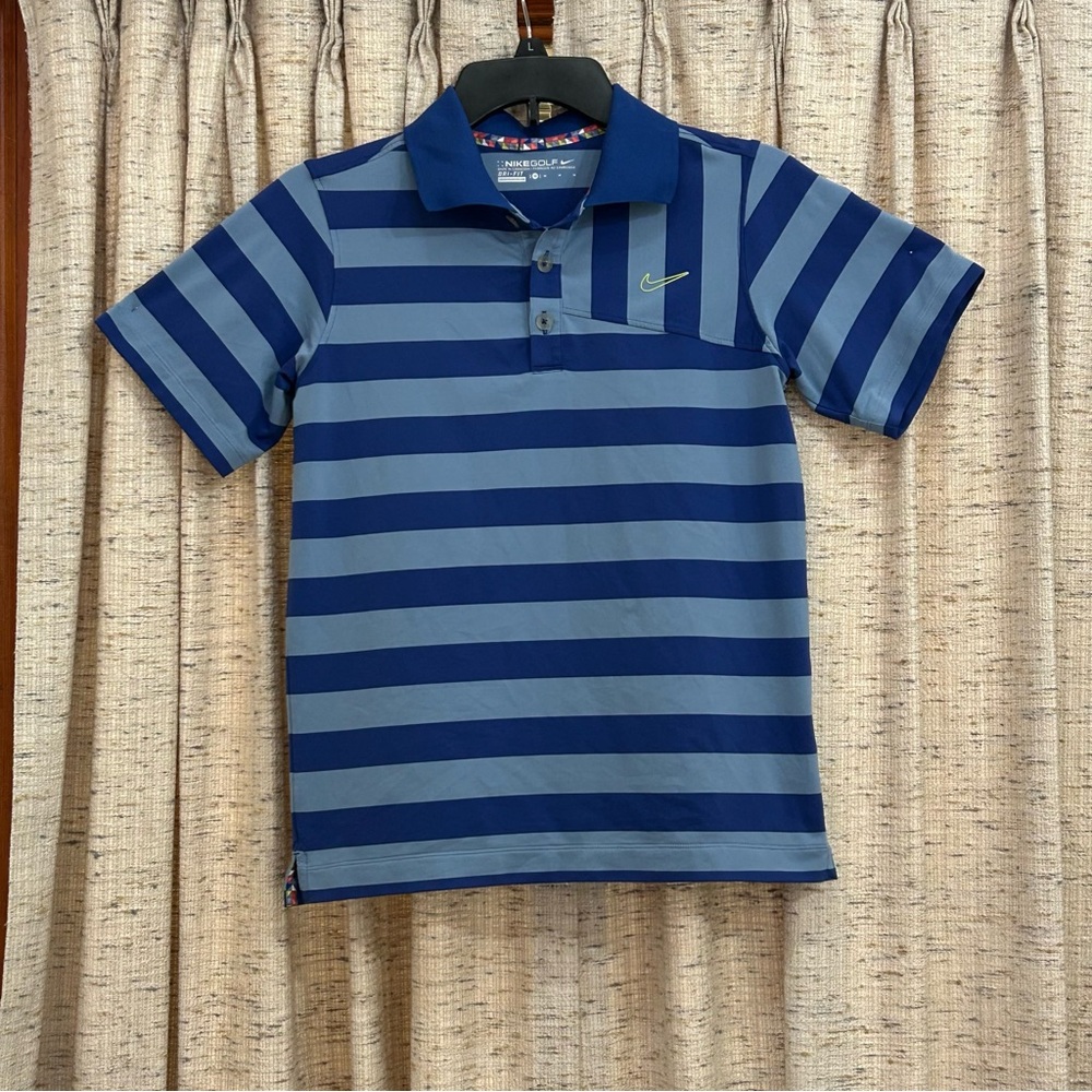 Nike Golf Boys Short Sleeve Stripe Polo - Medium